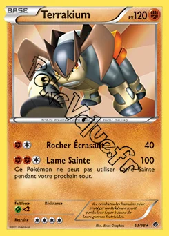 Carte Pokémon Terrakium n°63 de la série Pouvoirs Émergents