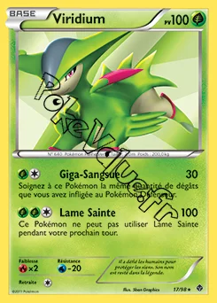 Carte Pokémon Viridium n°17 de la série Pouvoirs Émergents