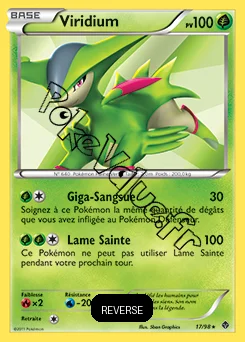 Carte Pokémon Viridium Reverse n°17 de la série Pouvoirs Émergents