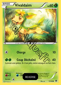 Carte Pokémon Vivaldaim Reverse n°15 de la série Pouvoirs Émergents
