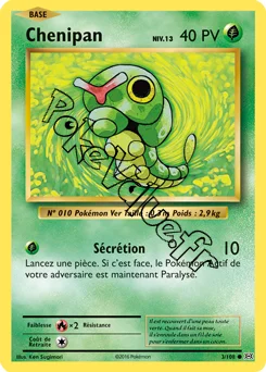 Carte Pokémon Chenipan  n°3 de la série Évolutions