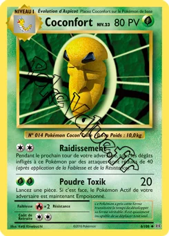 Carte Pokémon Coconfort  n°6 de la série Évolutions