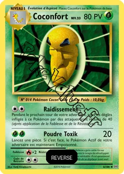 Carte Pokémon Coconfort  Reverse n°6 de la série Évolutions