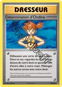 Carte Pokémon Détermination d'Ondine n°80 de la série Évolutions