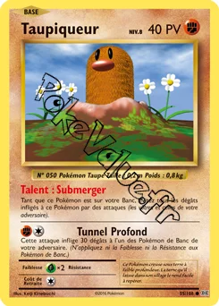 Carte Pokémon Diglett  n°55 de la série Évolutions