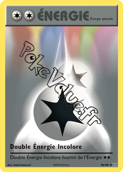 Carte Pokémon Double Énergie Incolore n°90 de la série Évolutions