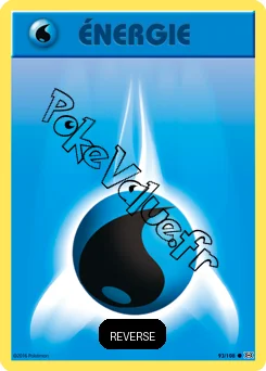 Carte Pokémon Énergie Eau Reverse n°93 de la série Évolutions
