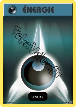 Carte Pokémon Énergie Obscurité Reverse n°97 de la série Évolutions