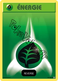 Carte Pokémon Énergie Plante Reverse n°91 de la série Évolutions
