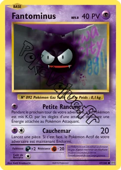 Carte Pokémon Gastly  n°47 de la série Évolutions