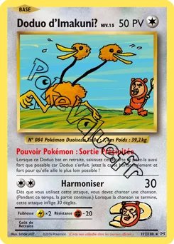 Carte Pokémon Imakuni?'s Doduo  n°112 de la série Évolutions
