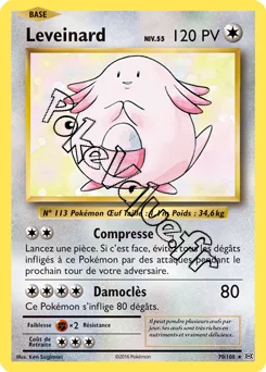 Carte Pokémon Leveinard  n°70 de la série Évolutions