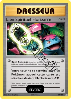 Carte Pokémon Lien Spirituel Florizarre Reverse n°89 de la série Évolutions