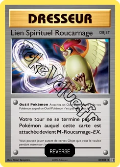 Carte Pokémon Lien Spirituel Roucarnage Reverse n°81 de la série Évolutions