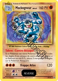 Carte Pokémon Machamp  Reverse n°59 de la série Évolutions