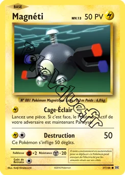 Carte Pokémon Magnéti  n°37 de la série Évolutions