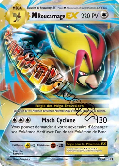 Carte Pokémon MPidgeot EX  n°65 de la série Évolutions