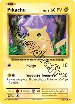 Carte Pokémon Pikachu  n°35 de la série Évolutions
