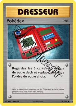 Carte Pokémon Pokédex n°82 de la série Évolutions