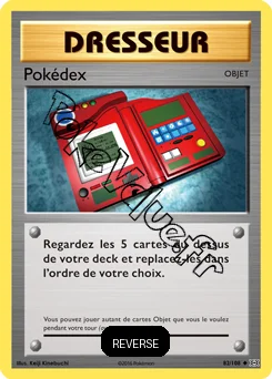 Carte Pokémon Pokédex Reverse n°82 de la série Évolutions