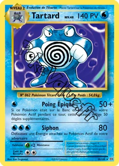 Carte Pokémon Poliwrath  n°25 de la série Évolutions