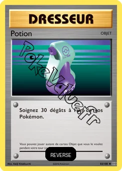 Carte Pokémon Potion Reverse n°83 de la série Évolutions