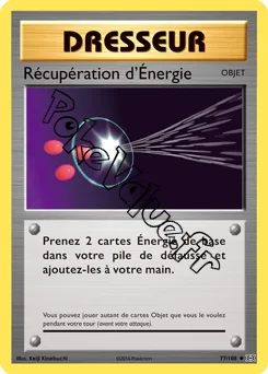 Carte Pokémon Récupération d'Énergie n°77 de la série Évolutions