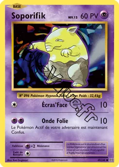 Carte Pokémon Soporifik  n°49 de la série Évolutions