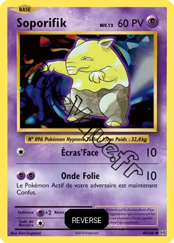 Carte Pokémon Soporifik  Reverse n°49 de la série Évolutions