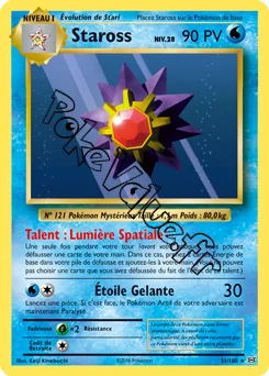 Carte Pokémon Starmie  n°31 de la série Évolutions