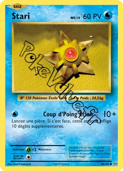 Carte Pokémon Staryu  n°30 de la série Évolutions