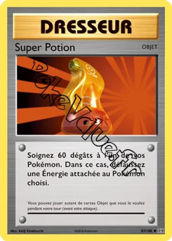 Carte Pokémon Super Potion n°87 de la série Évolutions