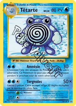 Carte Pokémon Têtarte  n°24 de la série Évolutions
