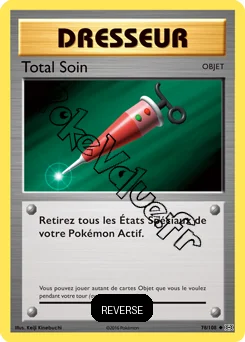 Carte Pokémon Total Soin Reverse n°78 de la série Évolutions