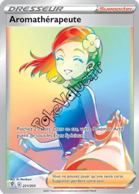 Carte Pokémon Aromathérapeute n°221 de la série Évolution Céleste