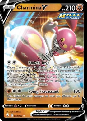 Carte Pokémon Charmina V  n°083 de la série Évolution Céleste