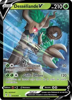 Carte Pokémon Desséliande V  n°013 de la série Évolution Céleste