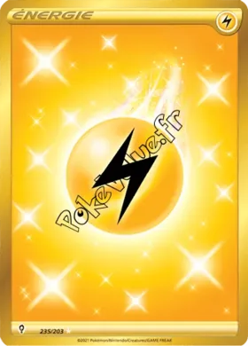 Carte Pokémon Énergie Électrique n°235 de la série Évolution Céleste