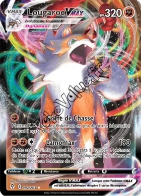 Carte Pokémon Lougaroc VMAX  n°092 de la série Évolution Céleste