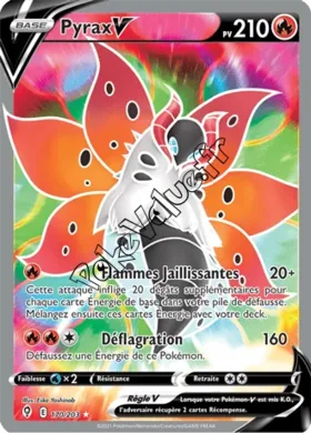 Carte Pokémon Pyrax V  n°170 de la série Évolution Céleste
