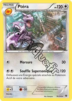 Carte Pokémon Aerodactyl  n°76 de la série Impact des destins