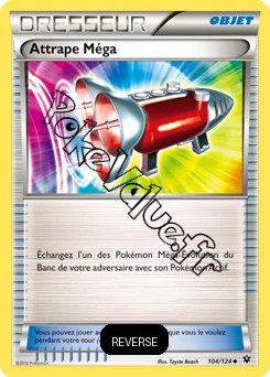 Carte Pokémon Attrape Méga Reverse n°104 de la série Impact des destins