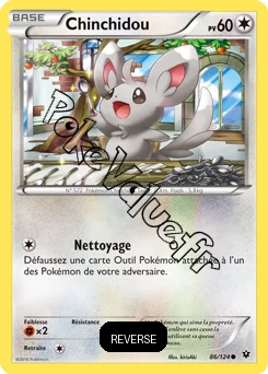 Carte Pokémon Chinchidou  Reverse n°86 de la série Impact des destins