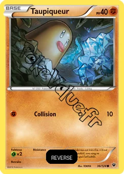 Carte Pokémon Diglett  Reverse n°36 de la série Impact des destins