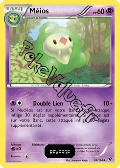Carte Pokémon Méios  Reverse n°34 de la série Impact des destins