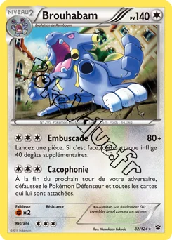Carte Pokémon Exploud  n°82 de la série Impact des destins