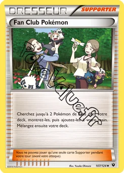 Carte Pokémon Fan Club Pokémon n°107 de la série Impact des destins