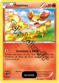 Carte Pokémon Feunnec  Reverse n°11 de la série Impact des destins