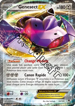 Carte Pokémon Genesect EX  n°64 de la série Impact des destins