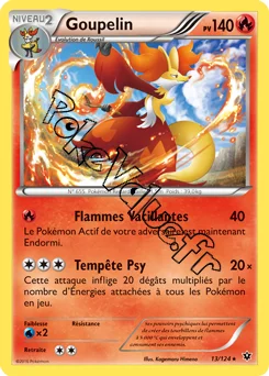 Carte Pokémon Goupelin  n°13 de la série Impact des destins
